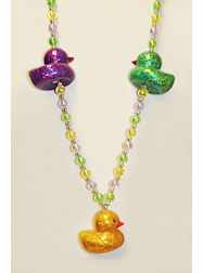 42" 12MM Glitter Duck Purple, Green& Gold Mardi Gr