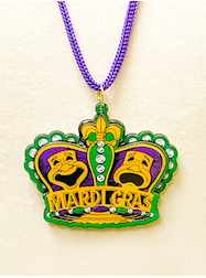 33" Purple Cord with Comedy / Tragedy Mask Crown M