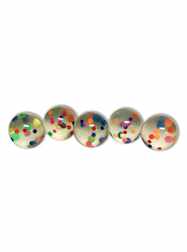 1" Sparkle Spot High Bounce Rubber Balls - 6 DOZEN