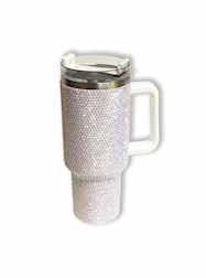 Silver Rhinestone Tumbler
