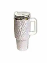 Silver Rhinestone Tumbler