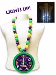 Mardi Gras Time Big Light Up Purple, Green & Gold