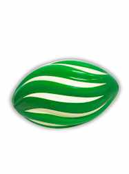 7" Spiral Green & White St. Patricks Day Footballs
