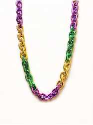 40" Heavy Chain Section Purple, Green & Gold