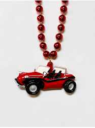 33" 12MM Red Dune Buggy Beads - 6 PIECE