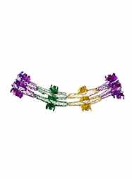10 Foil Purple, Green and Gold Garland