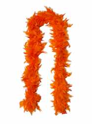 Feather Boa Orange Light Weight