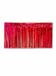 10 X 15" Metallic Red Fringe