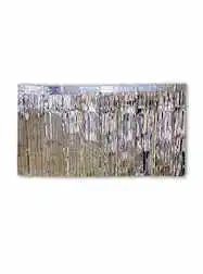 10 x 15" Metallic Silver Fringe