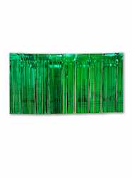 10 x 15" Metallic Green Fringe
