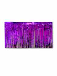 10 x 15" Metallic Purple Fringe