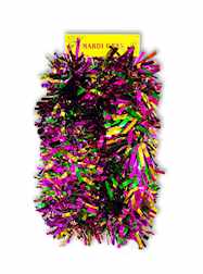 6" X 9 Purple, Green and Gold Foil Garland