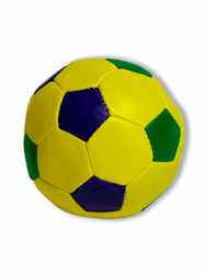 3.5" Purple, Green & Gold Vinyl Soccer Balls