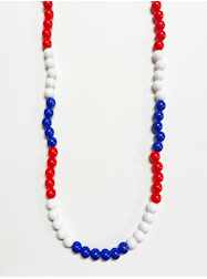 39" 10MM Opaque Red, White and Blue - Patriotic Ne