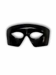 Black Mardi Gras Eye Mask - EACH