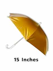 15" Gold Umbrella Mardi Gras Second Line - EACH
