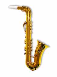 13" Gold Saxophone Mardi Gras Noise Maker - DOZEN