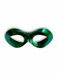 Green Mardi Gras Eye Mask - EACH