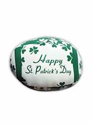 6" Vinyl "Happy St. Patricks Day" Footballs - DOZE
