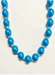 36" 30MM Blue Pearl with 6mm Spacer Beads - SIX NE