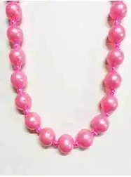 36" 30MM Pink Pearl with 6mm Spacer Beads - SIX NE