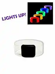 LED Bracelets with Rainbow Colors - DOZEN - 12 PIE