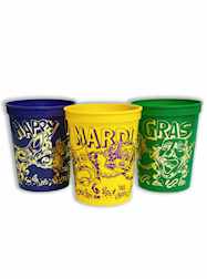 16OZ "Happy Mardi Gras" Cups