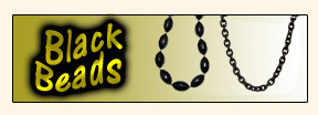 Black Mardi Gras Beads
