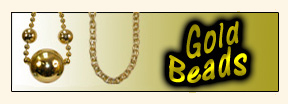 Gold Mardi Gras Beads