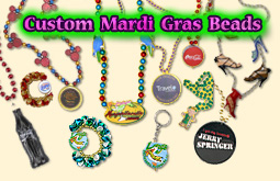 Custom Mardi Gras Beads, Premiums, Ad Specialties and more from